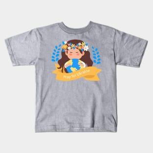 Pray For Ukraine Kids T-Shirt